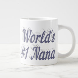 Nana graue Halbtext Mütter Day Jumbo-Tasse