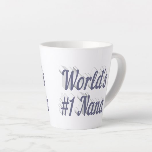 Nana grauer Text Mütter Day Milchtasse (Rechte Ecke)