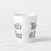 Nana grauer Text Mütter Day Milchtasse (Vorderseite)