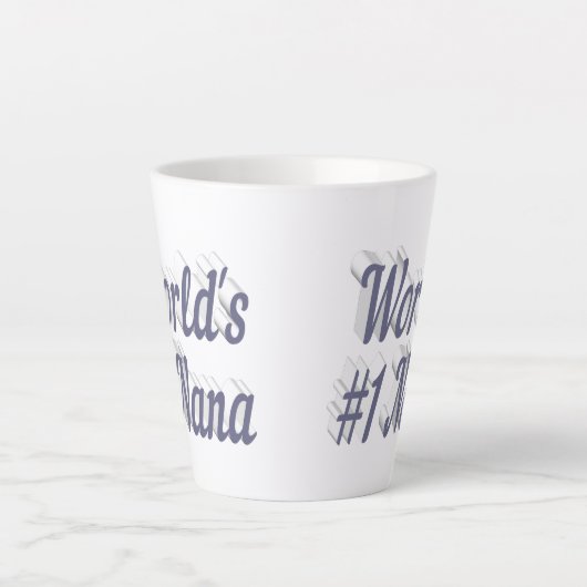 Nana grauer Text Mütter Day Milchtasse (Vorderseite)