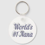 Nana-grauer Text Schlüsselanhänger (Vorderseite)