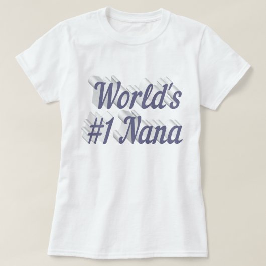 Nana-grauer Text T-Shirt (Design vorne)