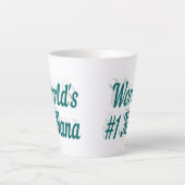 Nana Green Text Mütter Day Milchtasse (Vorderseite)