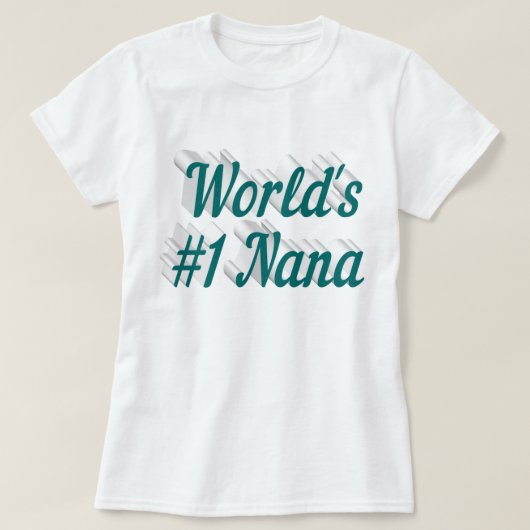 Nana Green Text Mütter Day T-Shirt (Design vorne)