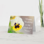 Nana, Großmutter Pansy Geburtstag Karte (Vorderseite)