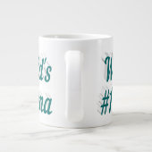 Nana grün halber Text Muttertag Jumbo-Tasse (Rückseite)