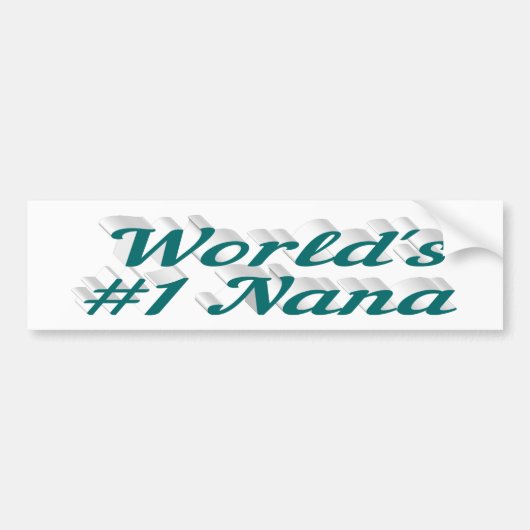 Nana grüner Text Autoaufkleber (Vorne)