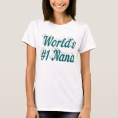 Nana grüner Text T-Shirt (Vorderseite)