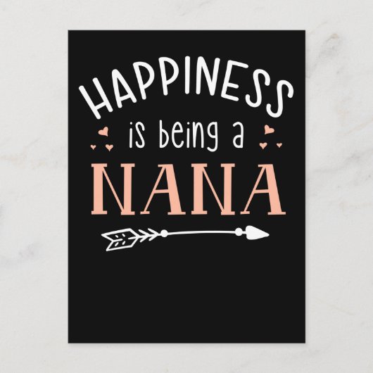 Nana Happiness Family Großmutter Liebe Postkarte (Vorderseite)