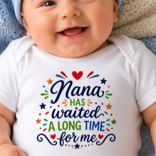 Nana hat lange Zeit Baby-Body gewartet Baby Strampler