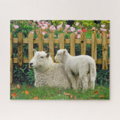 "Nana & Her Lamb" Jigsaw Puzzle (Horizontal)