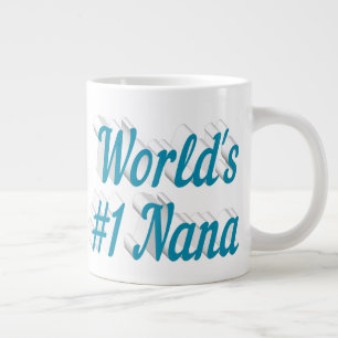 Nana Himmelblau halber Text Muttertag Jumbo-Tasse
