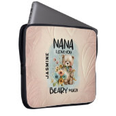Nana I Liebe You Beary Much - Personalisierter Nam Laptopschutzhülle (Vorne Rechts)