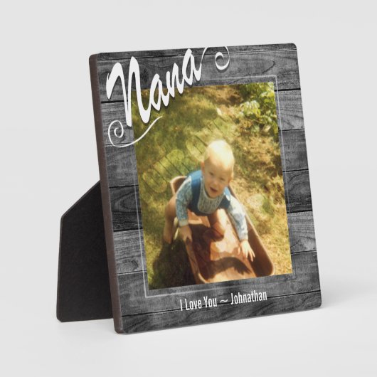 Nana I Liebe You Foto Fotoplatte (Vorderseite)