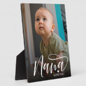 Nana I Liebe You Typografy Foto Fotoplatte (Seite)