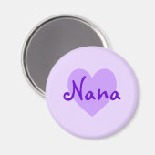 Nana in Lila Magnet (Vorderseite/Rückseite)