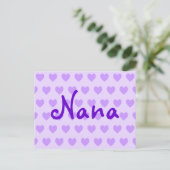 Nana in Lila Postkarte (Stehend Vorderseite)