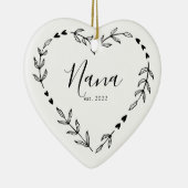 Nana Jahr Est. Weihnachtsschmuck Keramik (Rechts)