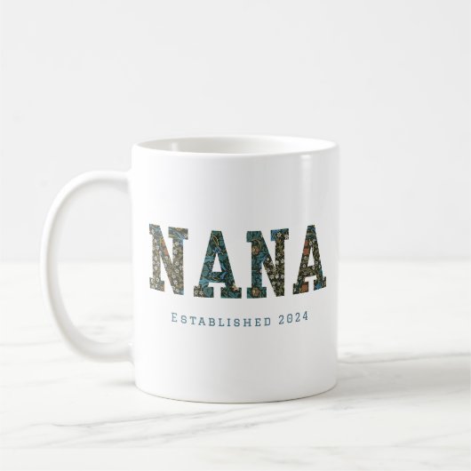 Nana - Jahr für Jahr - trendige Blumencoffee Tasse (Links)