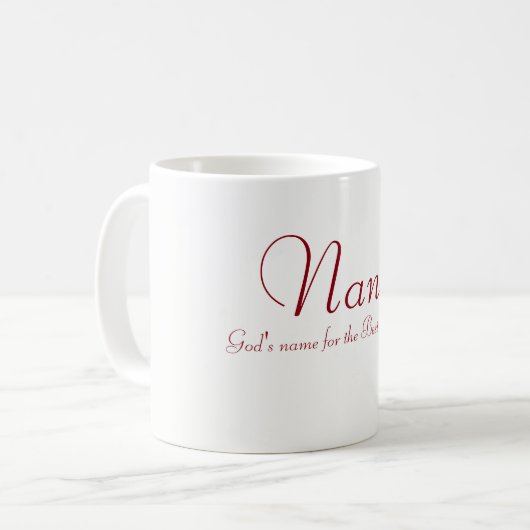Nana-Kaffee-Tasse Kaffeetasse (Vorderseite Links)