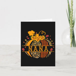 Nana Leopard drucken Pumpkin für Oma Nana Women Karte