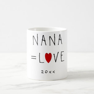 NANA=LIEBE (oder irgendein Name) Niedliche Großmu Kaffeetasse