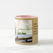 Nana Liebe Sie rustikale Hübsche Textvorlage Tasse (Zentrum)