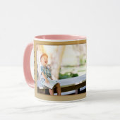 Nana Liebe Sie rustikale Hübsche Textvorlage Tasse (Vorderseite Links)