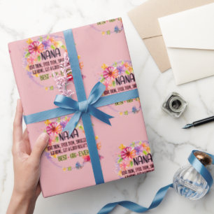 Nana Liebe sie verwischt sie Schnurrbart sie Geschenkpapier