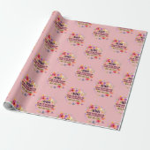 Nana Liebe sie verwischt sie Schnurrbart sie Geschenkpapier (Ungerollt)