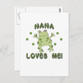Nana Lieben Me Frog Postkarte (Vorne/Hinten)