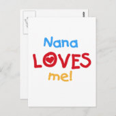 Nana Lieben Me T - Shirt und Geschenke Postkarte (Vorne/Hinten)