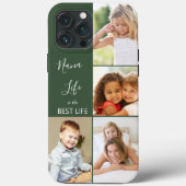 Nana Life ist das beste Leben 4 Foto Collage Green Case-Mate iPhone Hülle (Rückseite)
