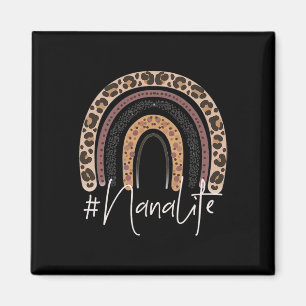 Nana Life Oma Cheetah Leopard Frauen Weihnachten Magnet
