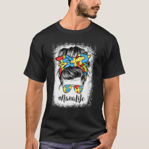 Nana Life Unordentliche Frisur Haarbandana Brille  T-Shirt