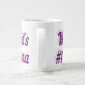 Nana lila Halbtext Mütter Day Jumbo-Tasse (Rückseite)