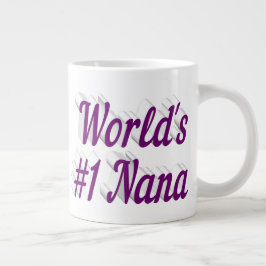 Nana lila Halbtext Mütter Day Jumbo-Tasse