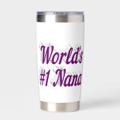 Nana lila Halbtext Thermobecher (Rückseite)