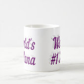 Nana lila Halbtextkaffee Tasse (Mittel)