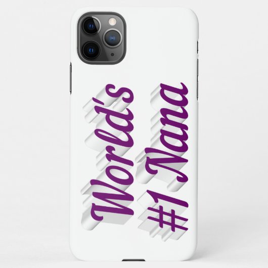 Nana lila Text iPhone-Fall iPhone Hülle (Rückseite)