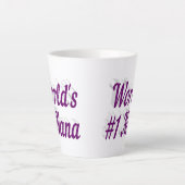 Nana lila text Mütter Day Milchtasse (Vorderseite)