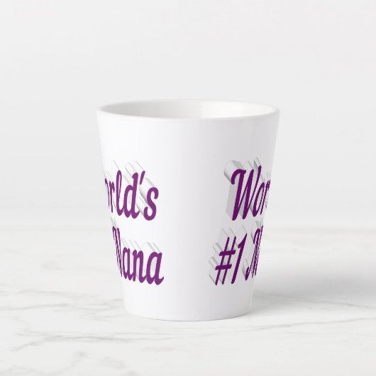 Nana lila text Mütter Day Milchtasse (Vorderseite)