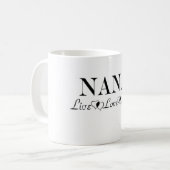 Nana - Live - Liebe - Schmutz Kaffeetasse (Vorderseite Links)