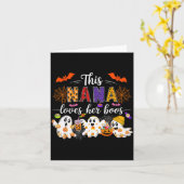 Nana Loves Her Boos Halloween Boos Lover Family Gr Karte (Gelbe Blume)