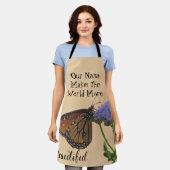 Nana macht die Welt zu einem wunderschönen Monarch Schürze (Getragen)