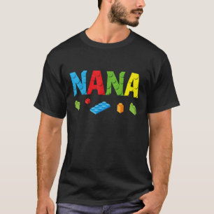 Nana Master Builder Gebäude Bricks Blocks Family T-Shirt