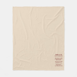 Nana & Me Cuddle Blanket Fleecedecke