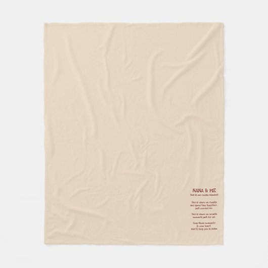 Nana & Me Cuddle Blanket Fleecedecke (Vorderseite)
