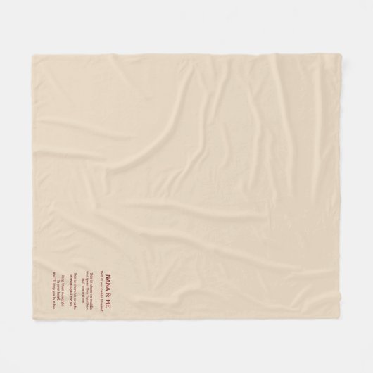 Nana & Me Cuddle Blanket Fleecedecke (Vorderseite (Horizontal))