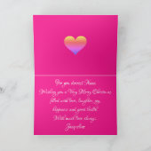 Nana Merry Weihnachtsname Personalisiert Niedlich  Karte (Innenseite)